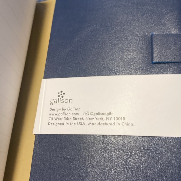 Travel journal Frank Lloyd Wright vegan leather journal card pocket lined grids - Picture 7 of 7